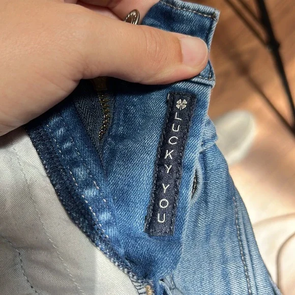 Lucky Brand Mid Rose Blue Ankle Skinny Jeans Size 6 / 28 - Picture 7 of 7